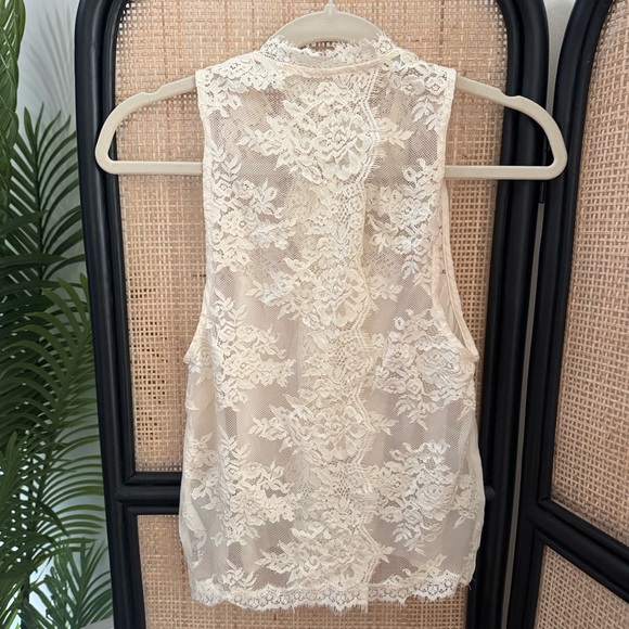 Free People Open Back Lace Sleeveless Top - Picture 4 of 4